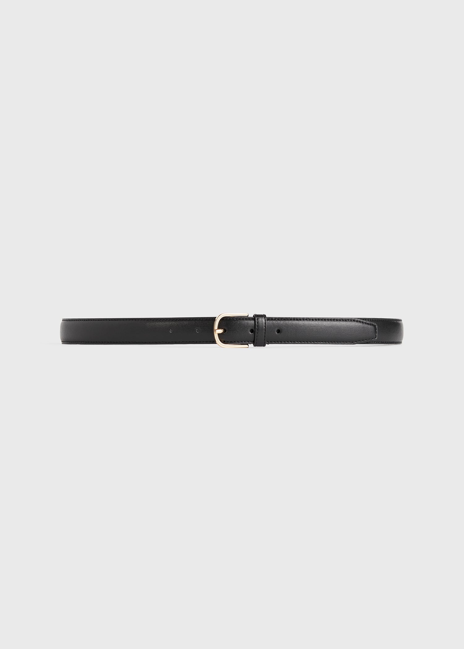 Slim leather trouser belt black from Toteme - $380