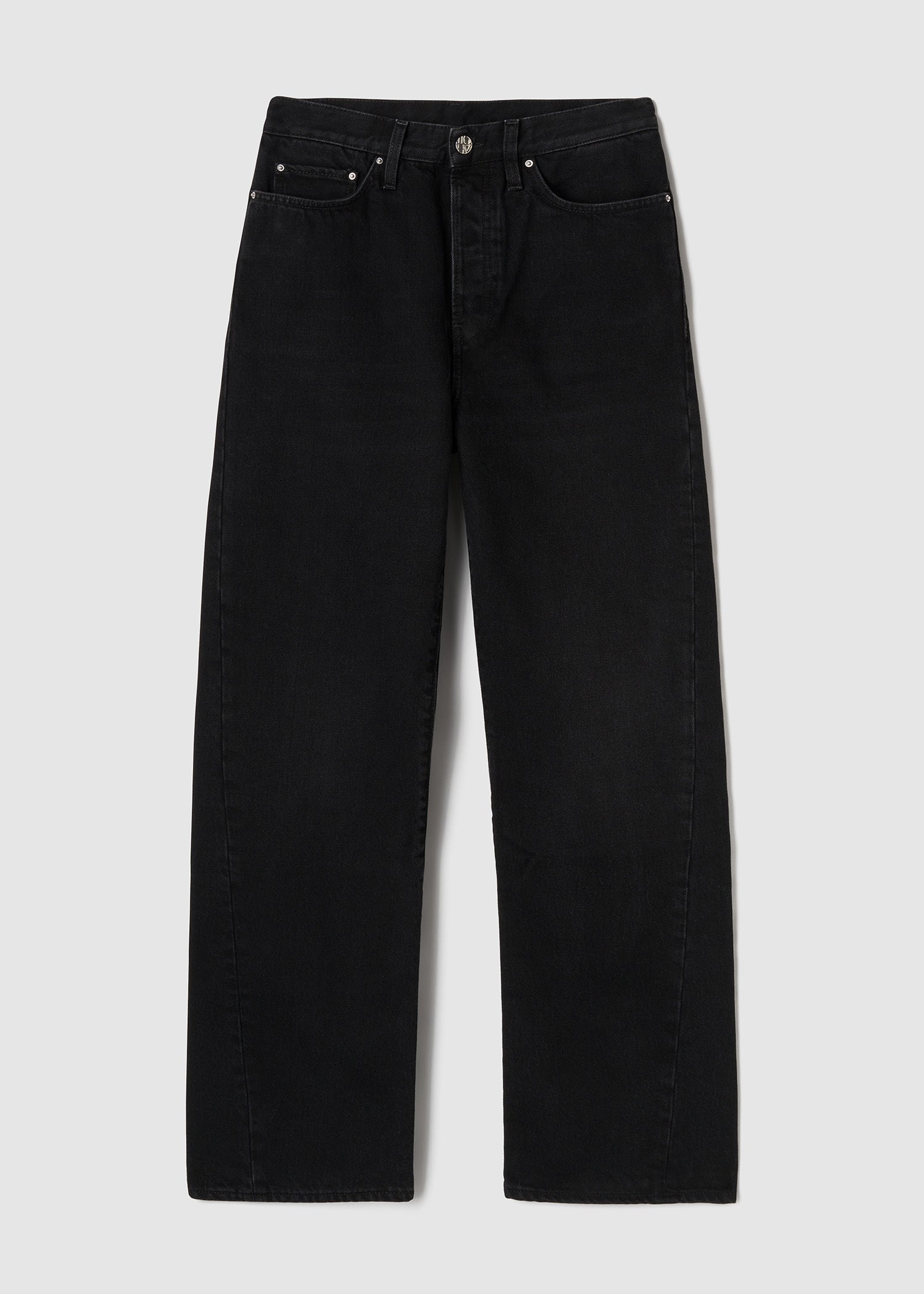 byejeremy 黒バギーデニム　32インチ Twisted seam denim full length faded black – TOTEME
