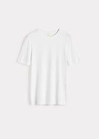 Classic rib tee white