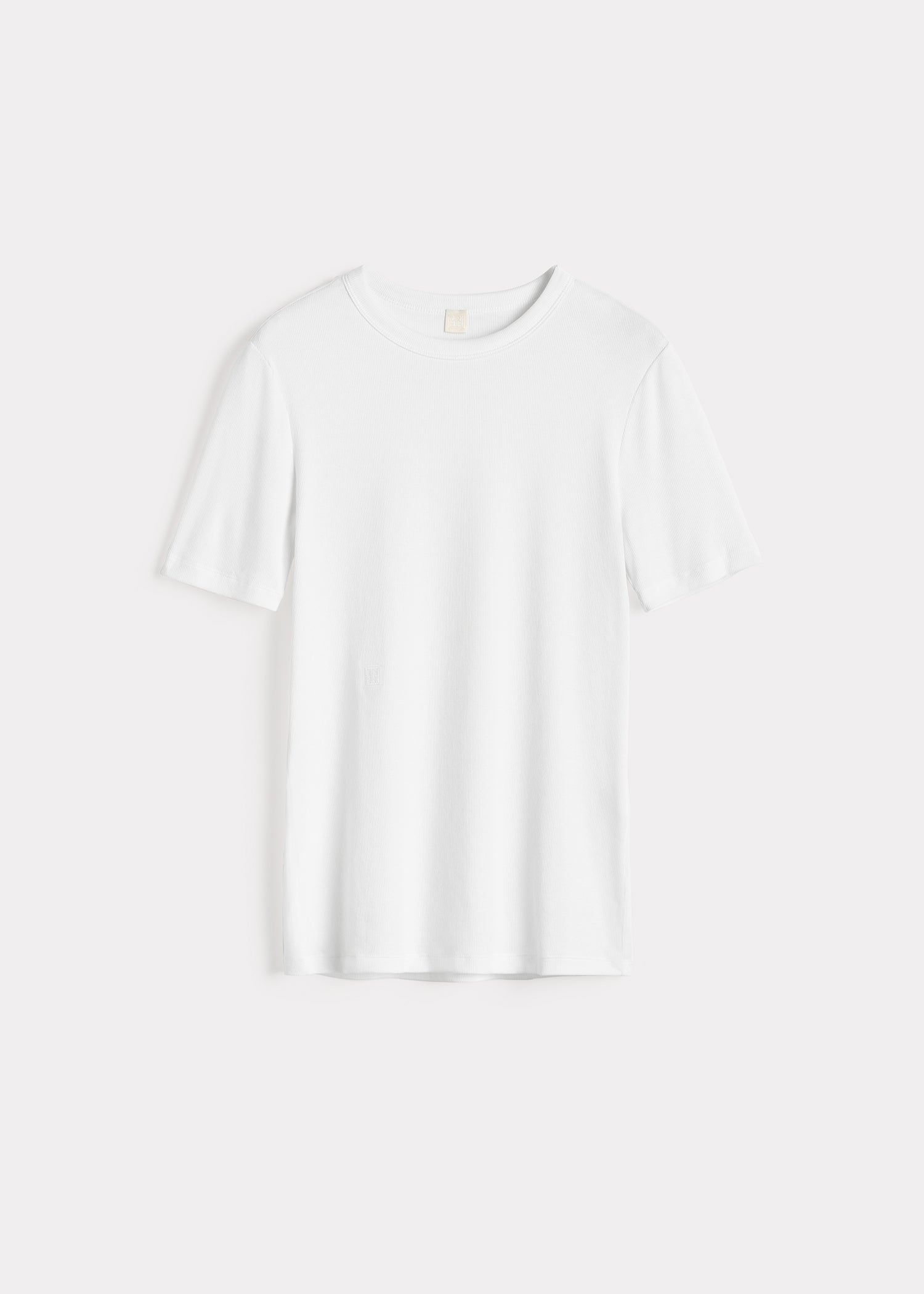 Classic rib tee white