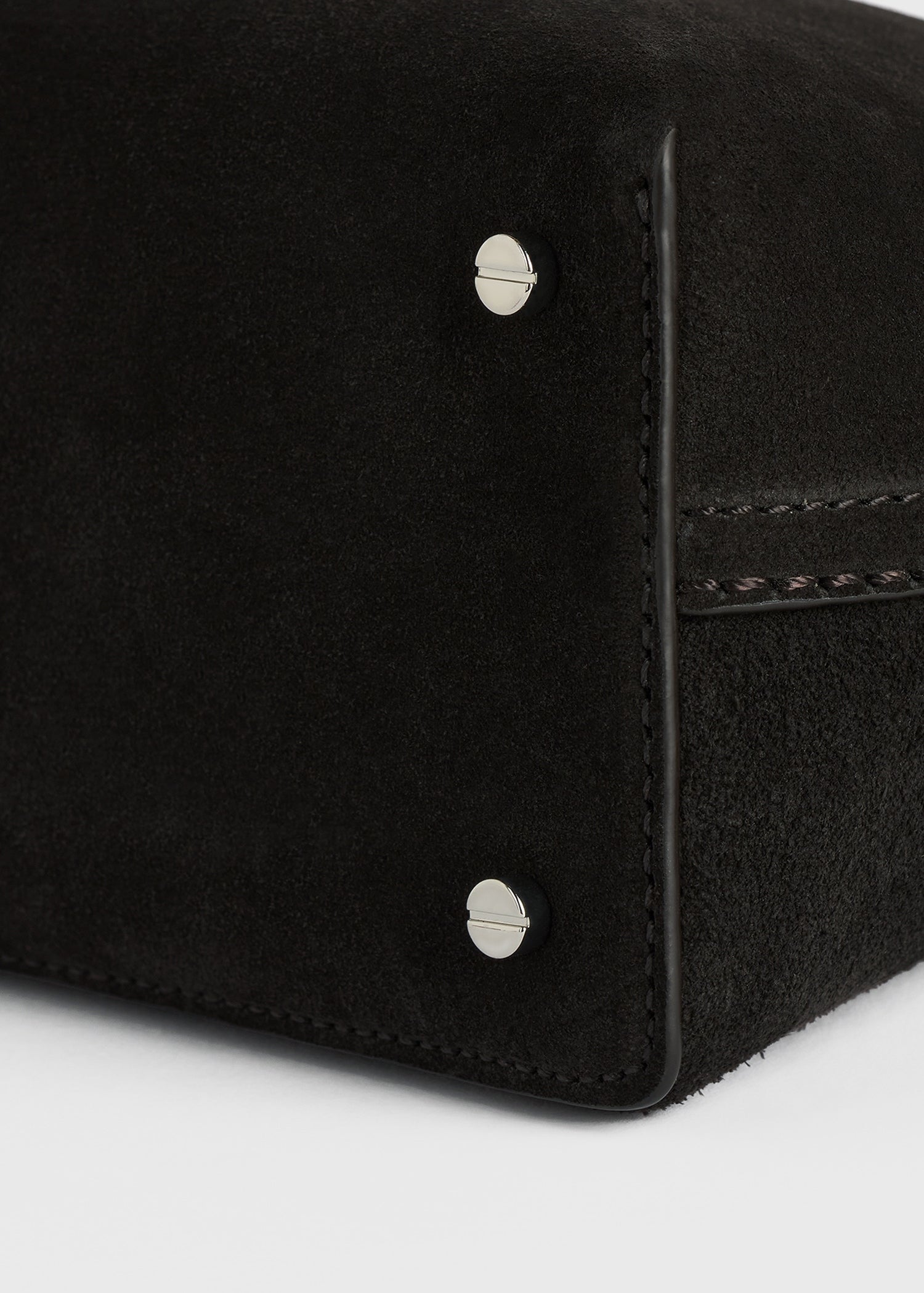 T-lock suede clutch espresso