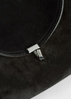 T-lock suede top handle espresso