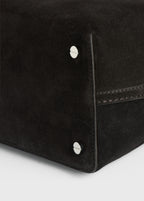 T-lock suede top handle espresso
