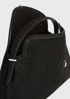 T-lock suede top handle espresso