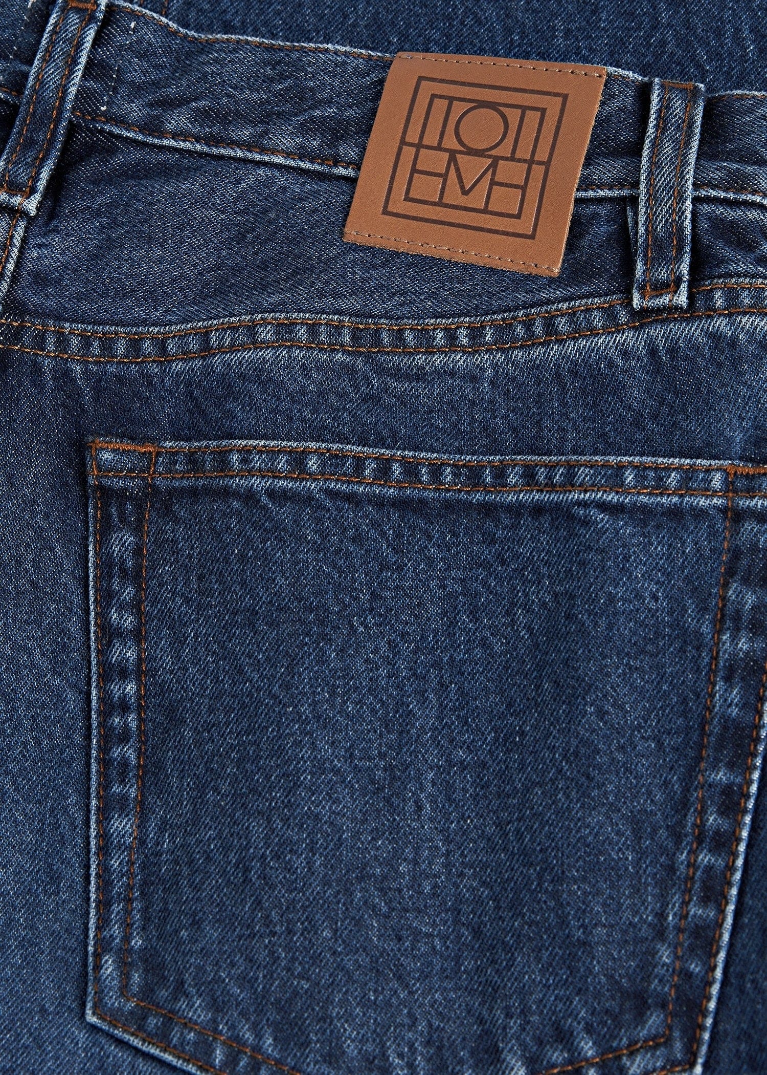 Classic cut denim full length dark blue – TOTEME