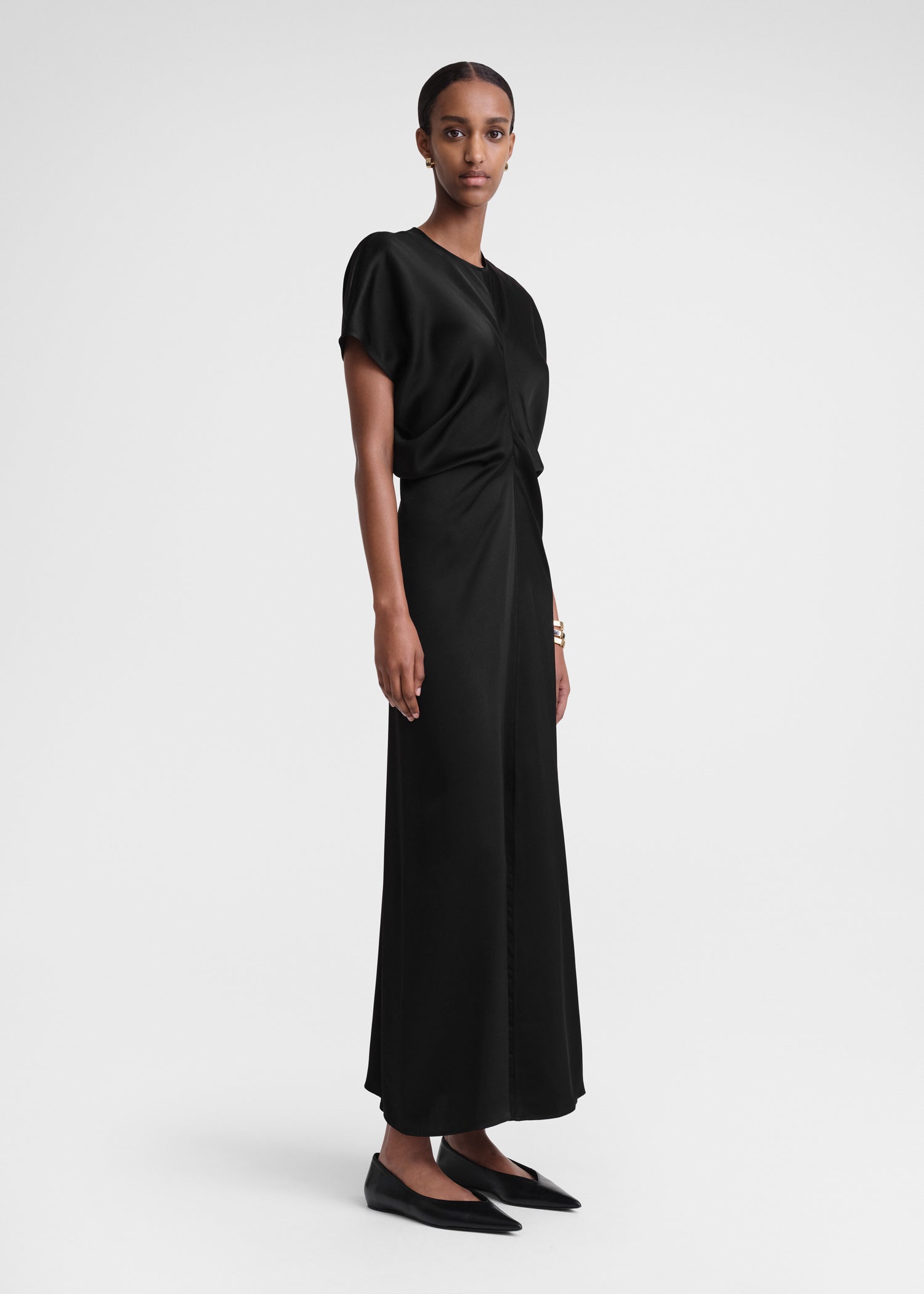 Slouch waist dress black TOTEME Slouch waist dress black TOTEME