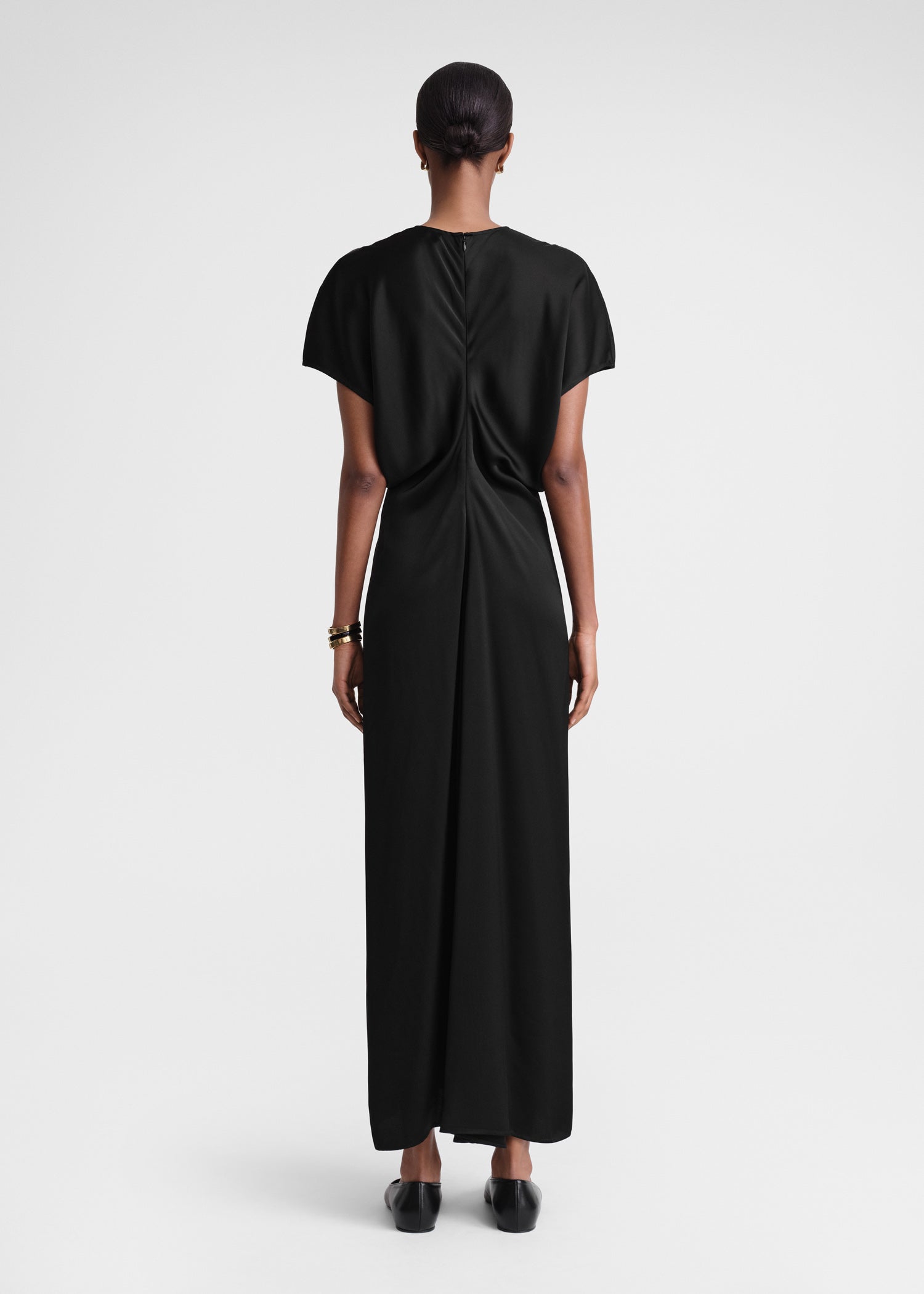 Slouch waist dress black