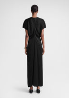 Slouch waist dress black