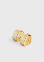 Signature hoops ecru/gold