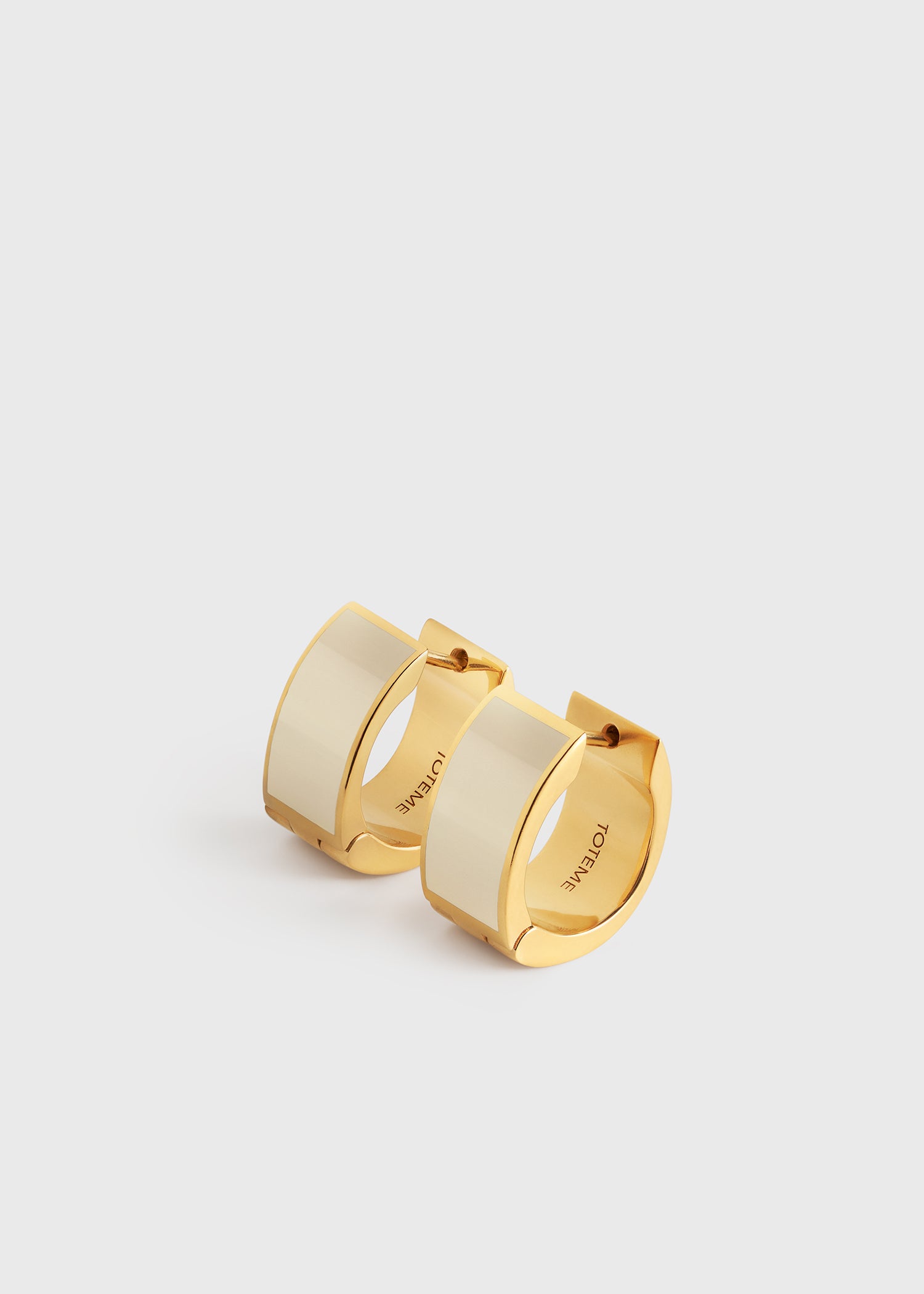 Signature hoops ecru/gold