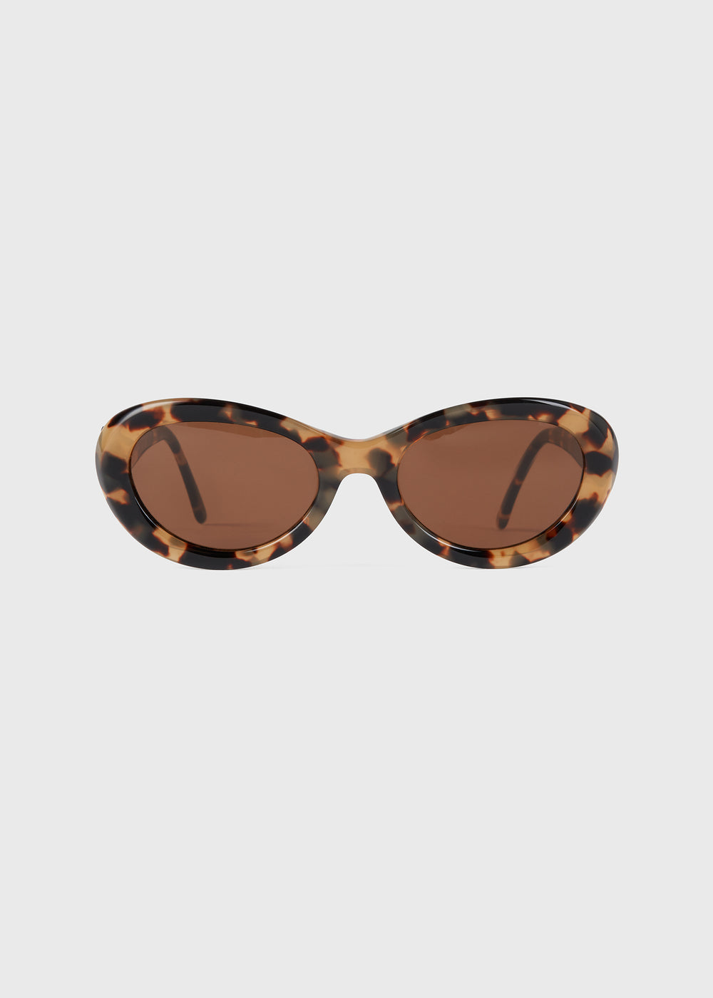 Oval sunglasses tortoise