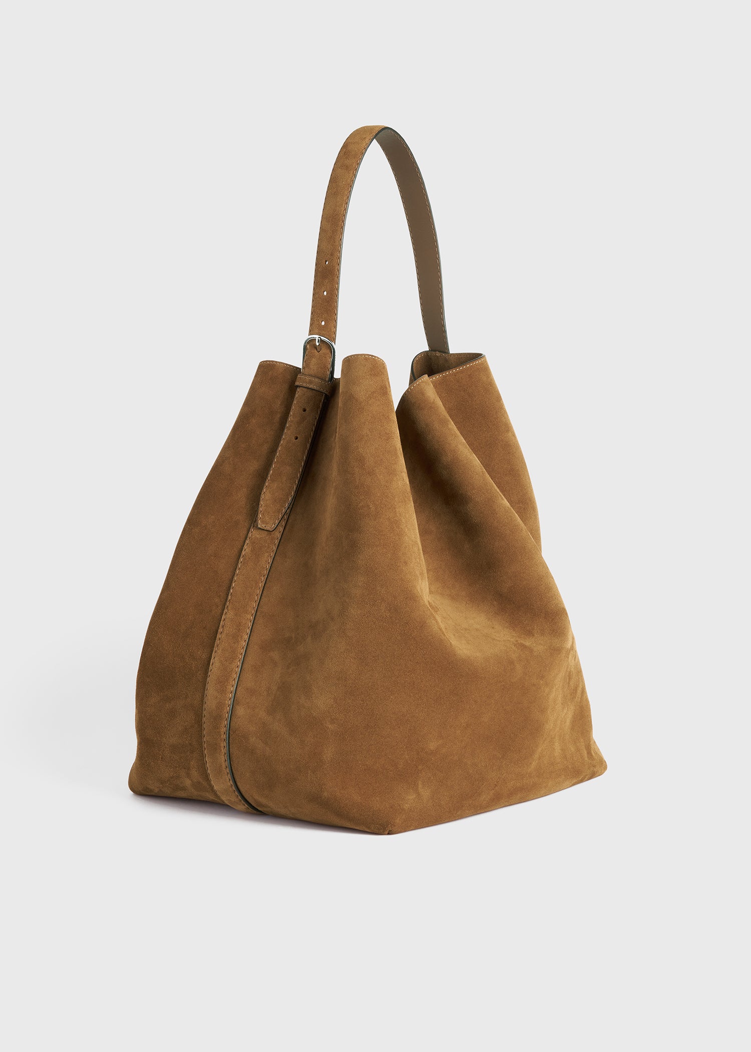 バッグ TOTEME BELTED SUEDE TOTE BROWN 25AW Belted suede tote brown – TOTEME