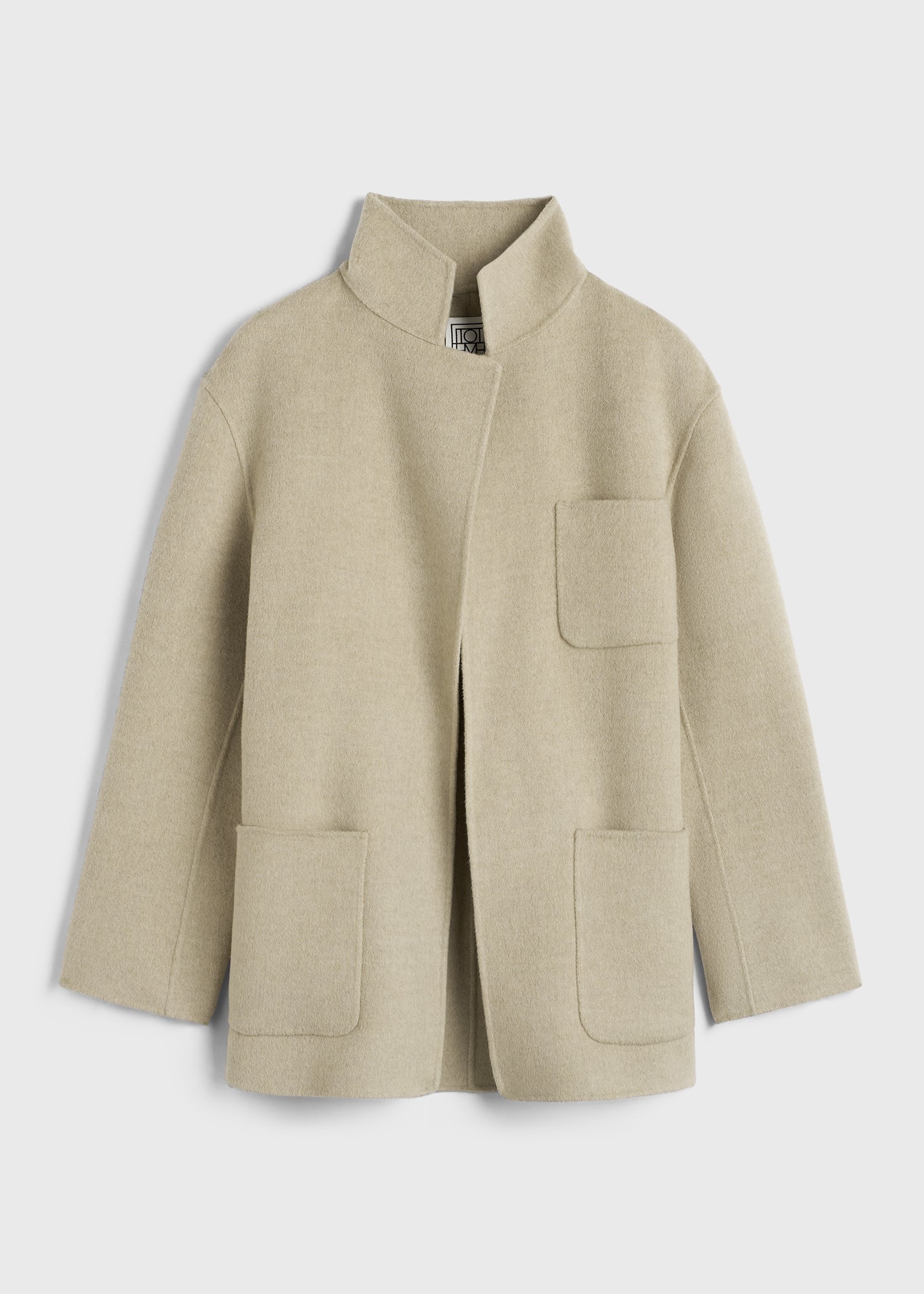 Patch pocket doublé jacket fawn melange – TOTEME