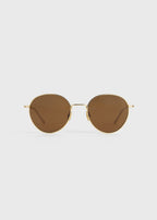 Round sunglasses gold