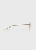 Round sunglasses gold