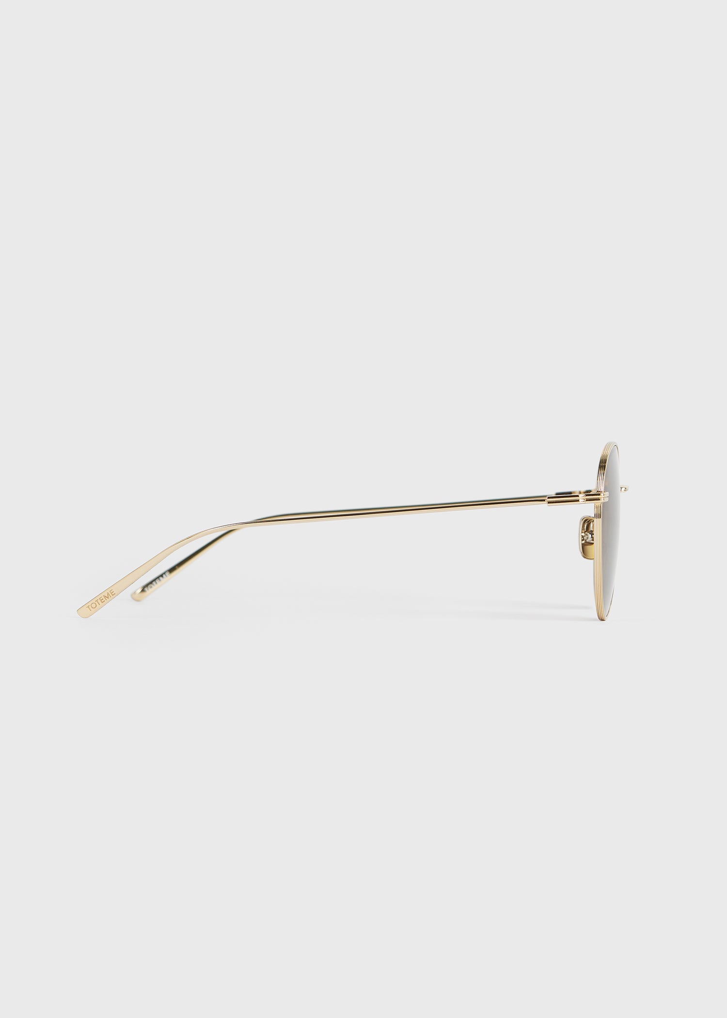 Round sunglasses gold