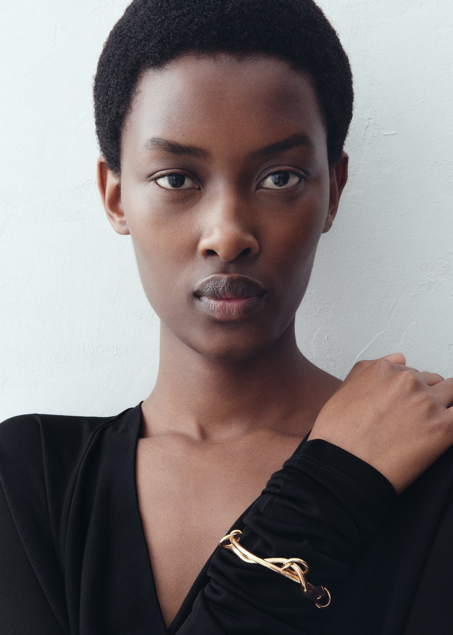 Swirl cuff gold