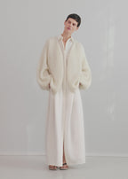Parachute shirtdress white petite