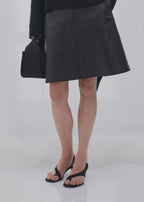 Leather skirt black