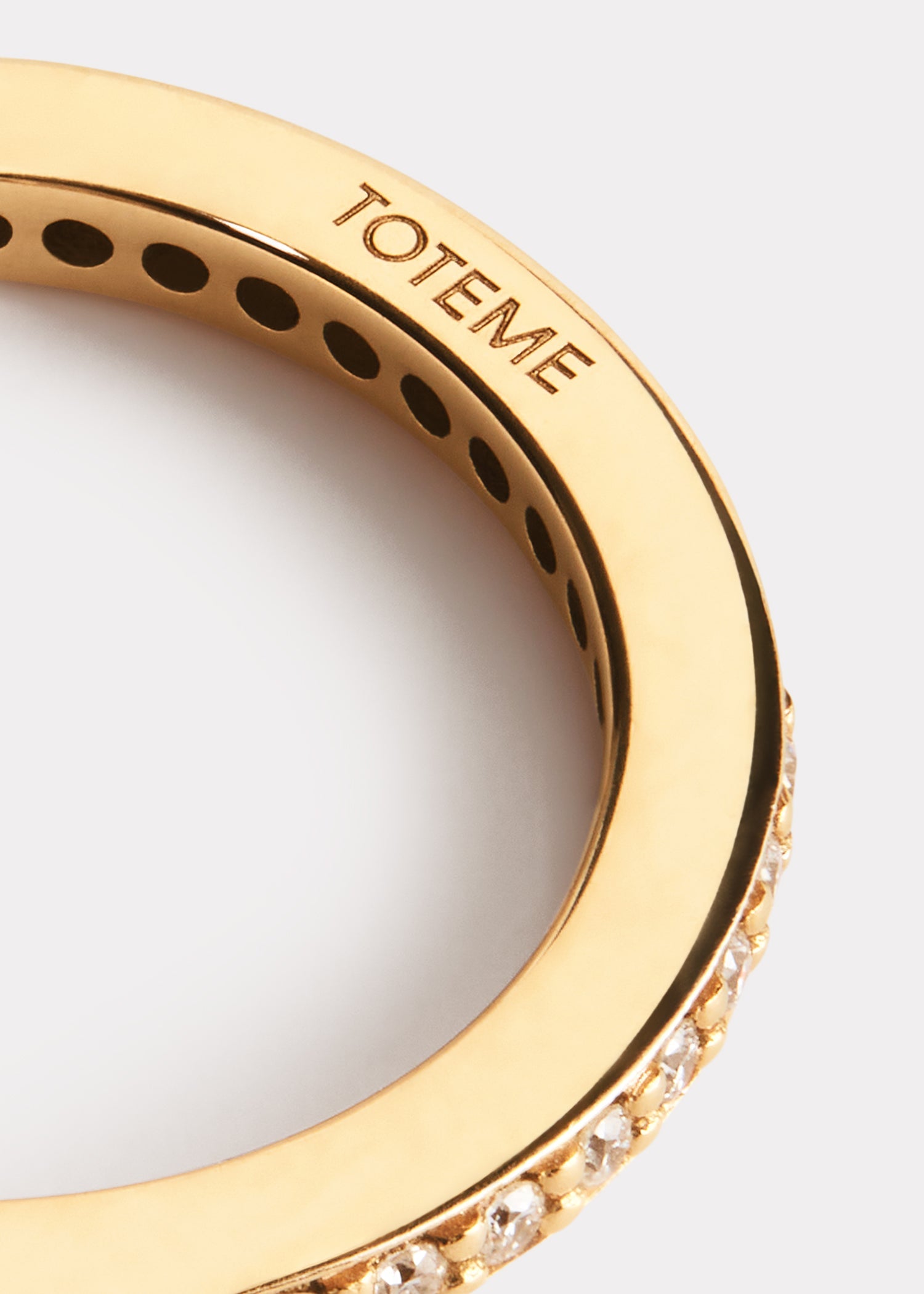 Eternity diamond midi ring 18kt gold