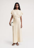Slouch waist dress bleached sand