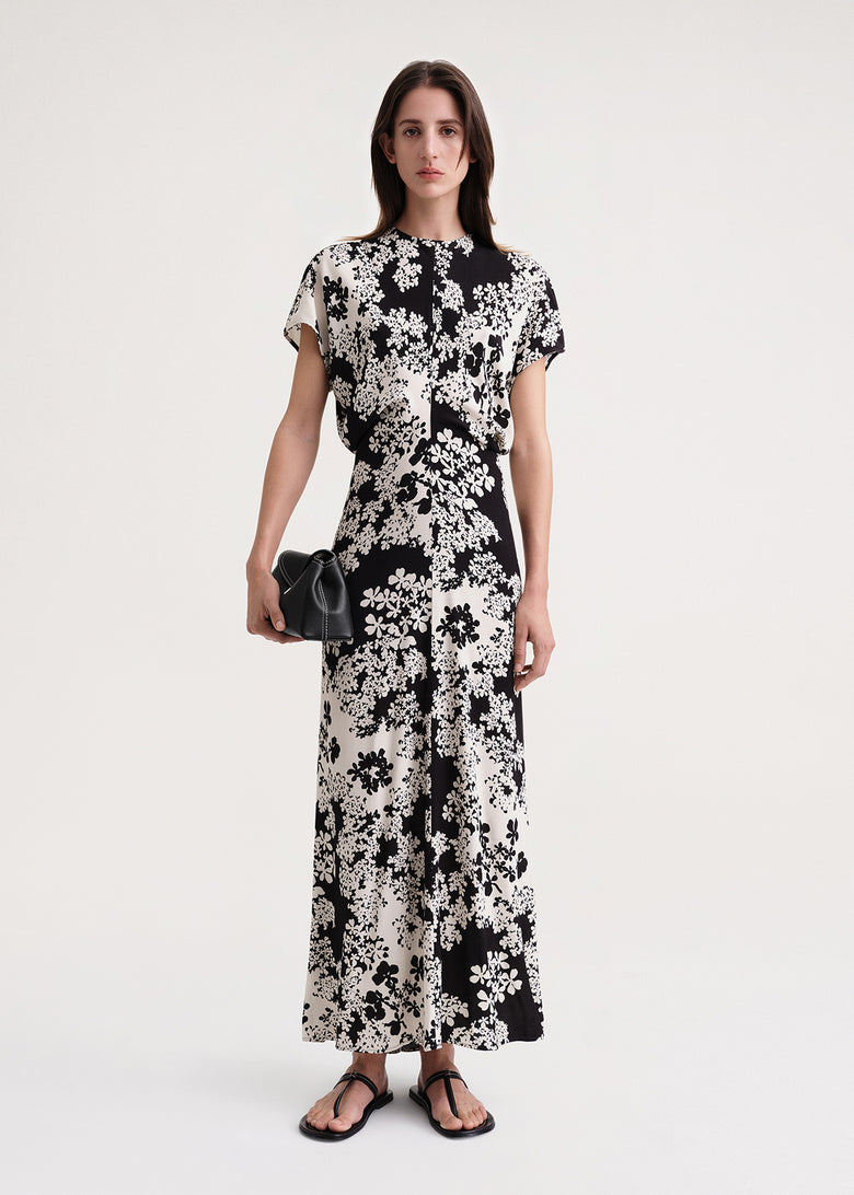 Slouch waist dress floral