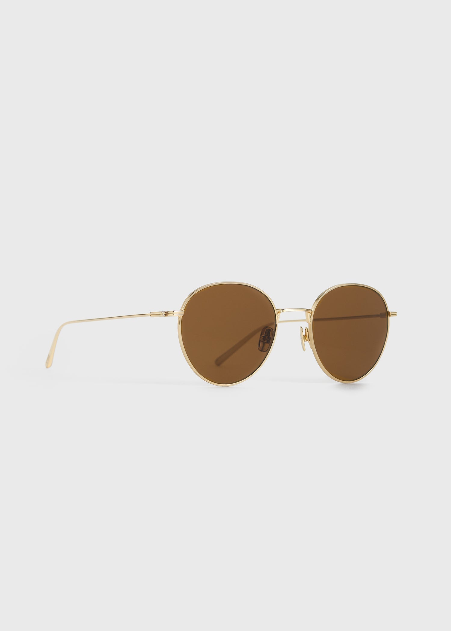 Round sunglasses gold