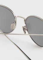Round sunglasses silver