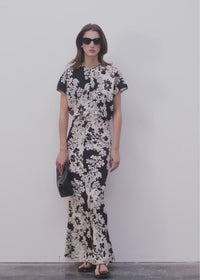 Slouch waist dress floral